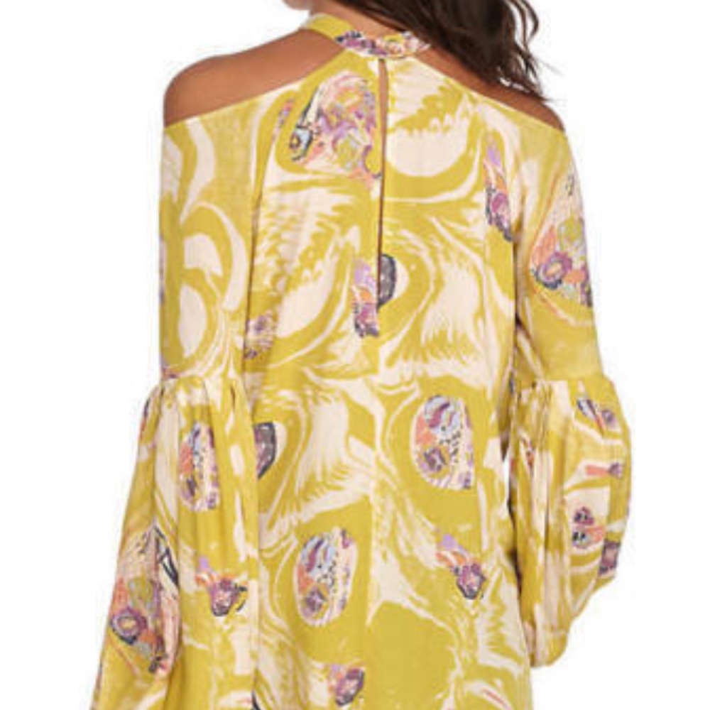 Free people Drift Away Open Shoulder Tunic Dress - Picture 2 of 12